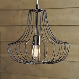 Artistieke ijzeren hanglamp Coop-ontwerp
