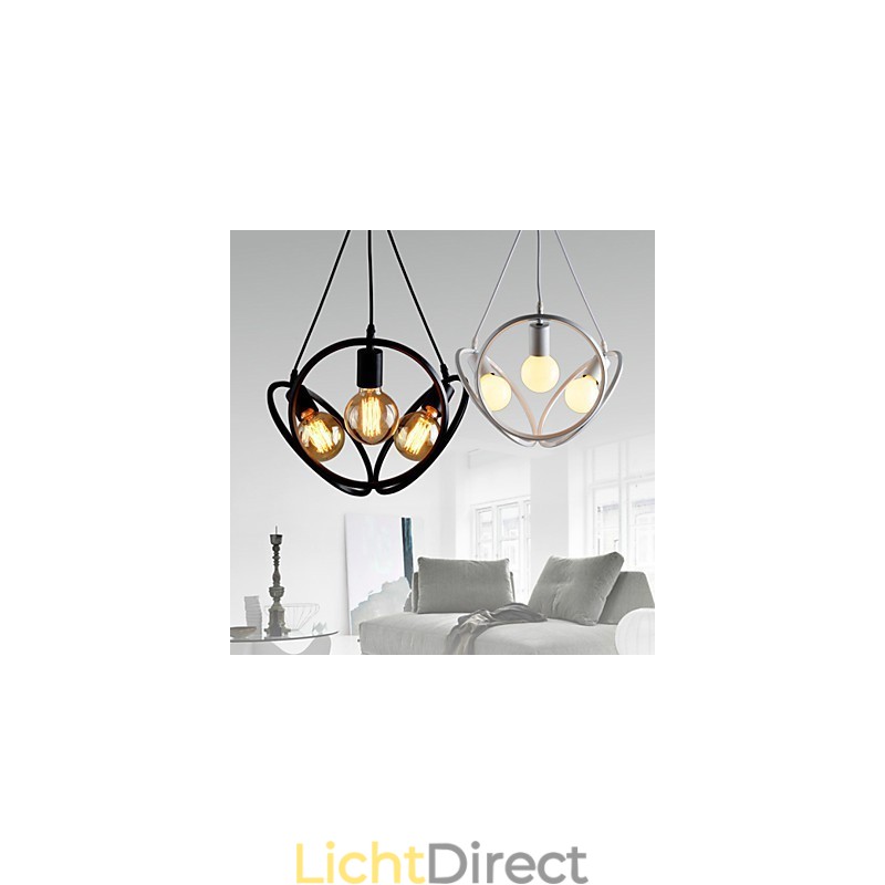 3 lampen kroonluchter hanglamp traditioneel klassiek retro metaal