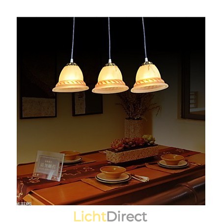 Hanglamp Drie Lampen Brons Europees Retro Klassiek