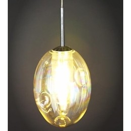 Moderne, eigentijdse, traditionele, klassieke, chromen metalen hanglamp