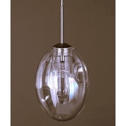 Moderne, eigentijdse, traditionele, klassieke, chromen metalen hanglamp