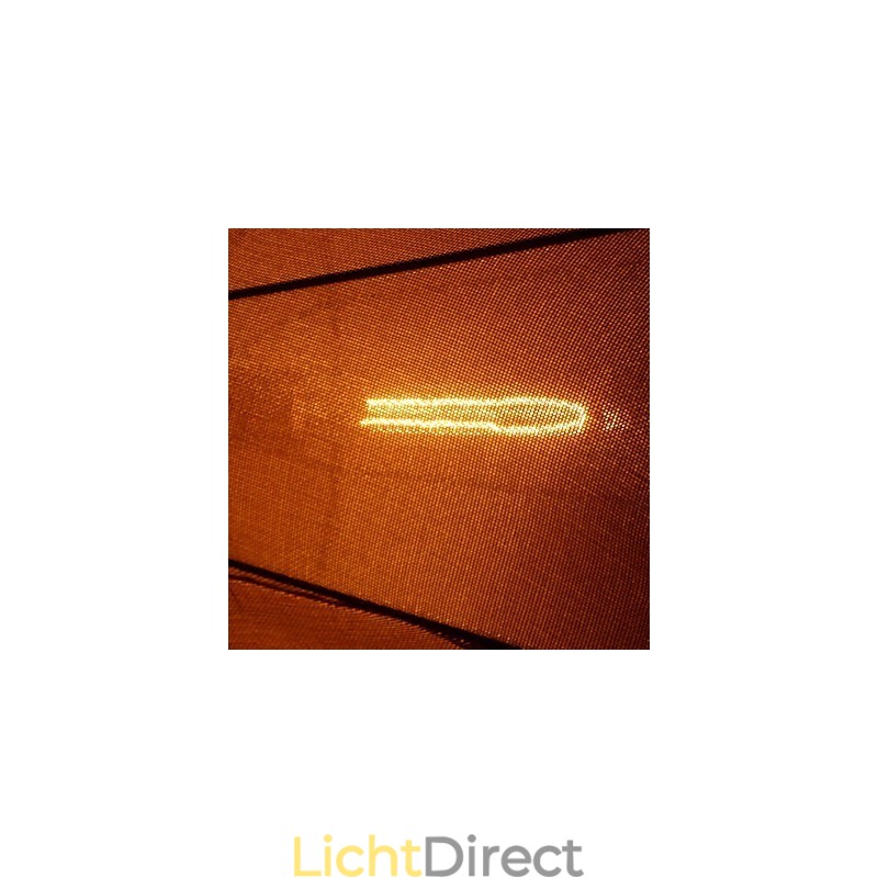 Retro hanglamp met 1 lamp in stoffen kap in Noord-Amerikaanse stijl