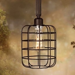 Retro Mini Stijl Schilderij Metalen Hanglamp