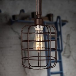 Retro Mini Stijl Schilderij Metalen Hanglamp