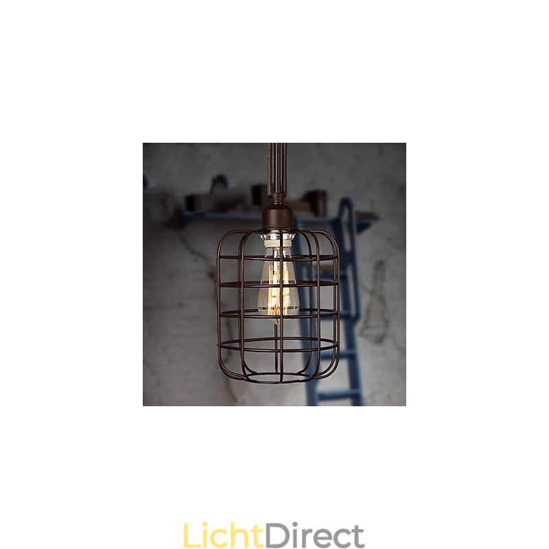 Retro Mini Stijl Schilderij Metalen Hanglamp