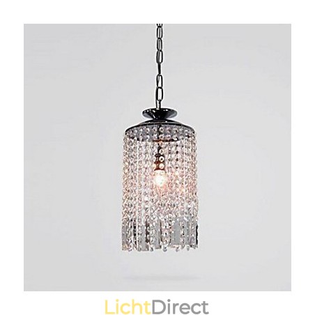 Moderne, eigentijdse kristallen metalen hanglamp