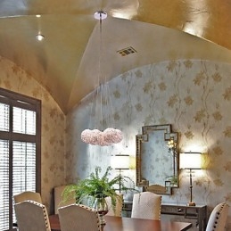 Moderne aluminium hanglamp met 7 lampen