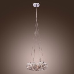 Moderne aluminium hanglamp met 7 lampen