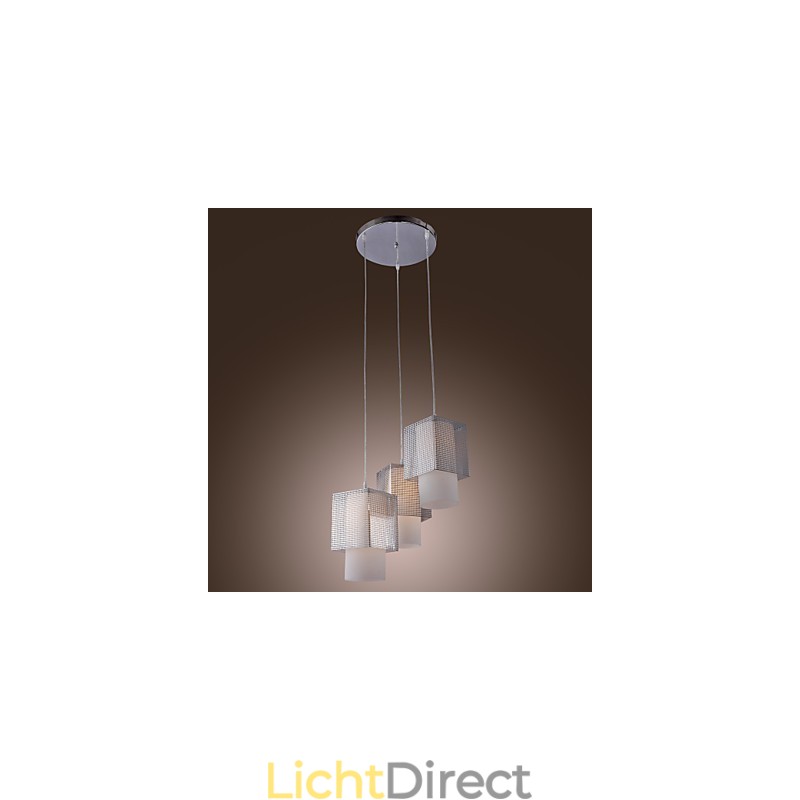 Moderne, eigentijdse mini-stijl gegalvaniseerde hanglamp