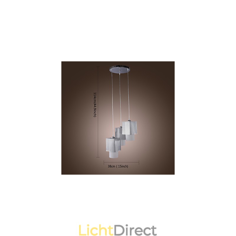 Moderne, eigentijdse mini-stijl gegalvaniseerde hanglamp