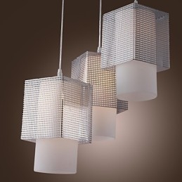 Moderne, eigentijdse mini-stijl gegalvaniseerde hanglamp