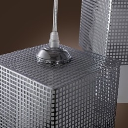 Moderne, eigentijdse mini-stijl gegalvaniseerde hanglamp