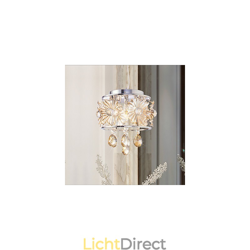 Moderne heldere bolvormige luster kristallen kroonluchter plafondlamp woondecoratie hanglamp armatuur licht