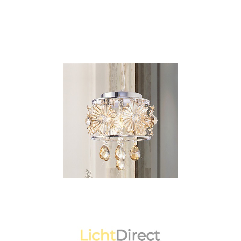 Moderne heldere bolvormige luster kristallen kroonluchter plafondlamp woondecoratie hanglamp armatuur licht