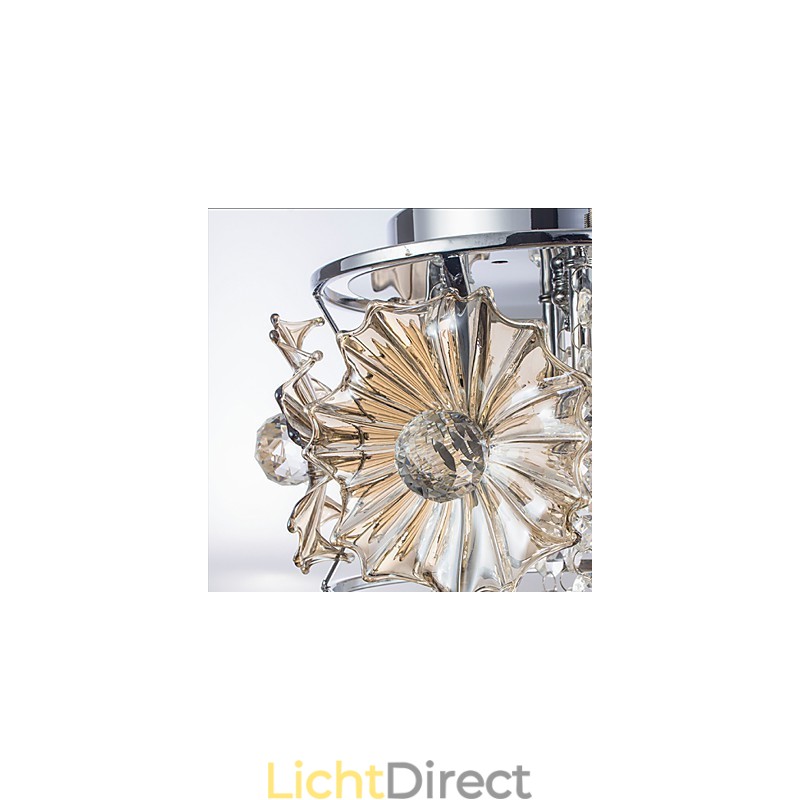 Moderne heldere bolvormige luster kristallen kroonluchter plafondlamp woondecoratie hanglamp armatuur licht