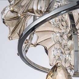 Moderne heldere bolvormige luster kristallen kroonluchter plafondlamp woondecoratie hanglamp armatuur licht