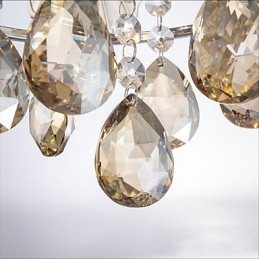 Moderne heldere bolvormige luster kristallen kroonluchter plafondlamp woondecoratie hanglamp armatuur licht