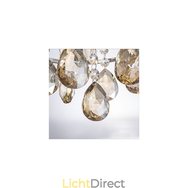 Moderne heldere bolvormige luster kristallen kroonluchter plafondlamp woondecoratie hanglamp armatuur licht