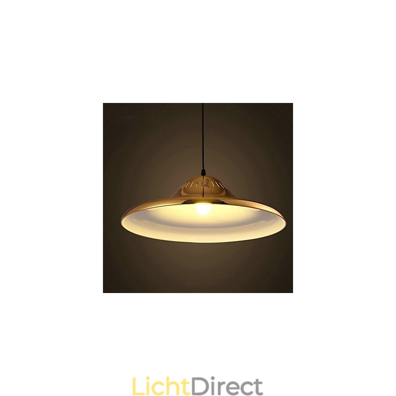 Landelijke gouden metalen hanglamp garage