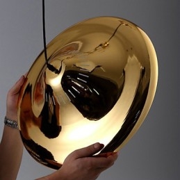 Landelijke gouden metalen hanglamp garage