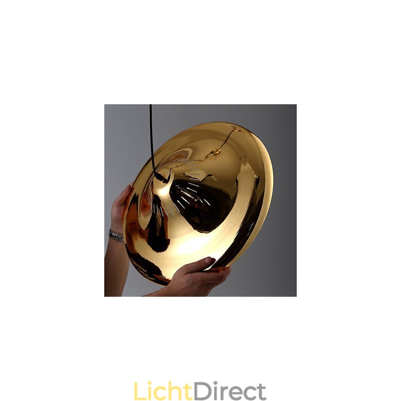 Landelijke gouden metalen hanglamp garage