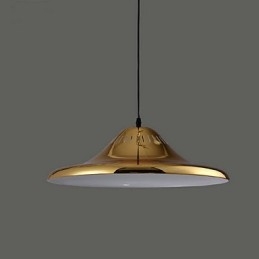 Landelijke gouden metalen hanglamp garage