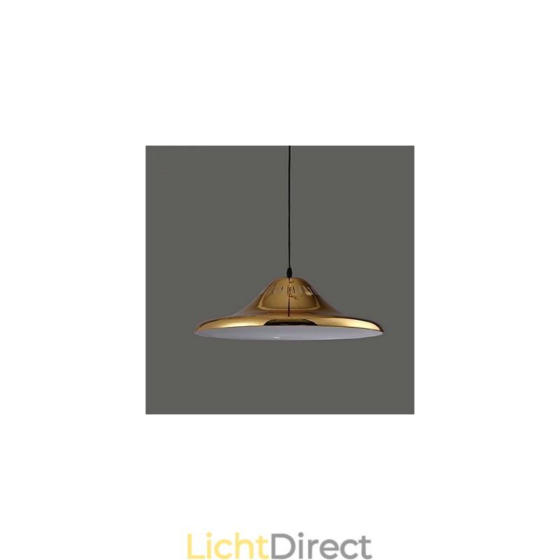 Landelijke gouden metalen hanglamp garage
