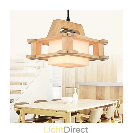Massief houten lamp Massief houten lamp