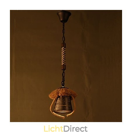 Amerikaanse Country Retro Hennep Keramiek lamp Amerikaanse Country Retro Hennep Keramiek lamp