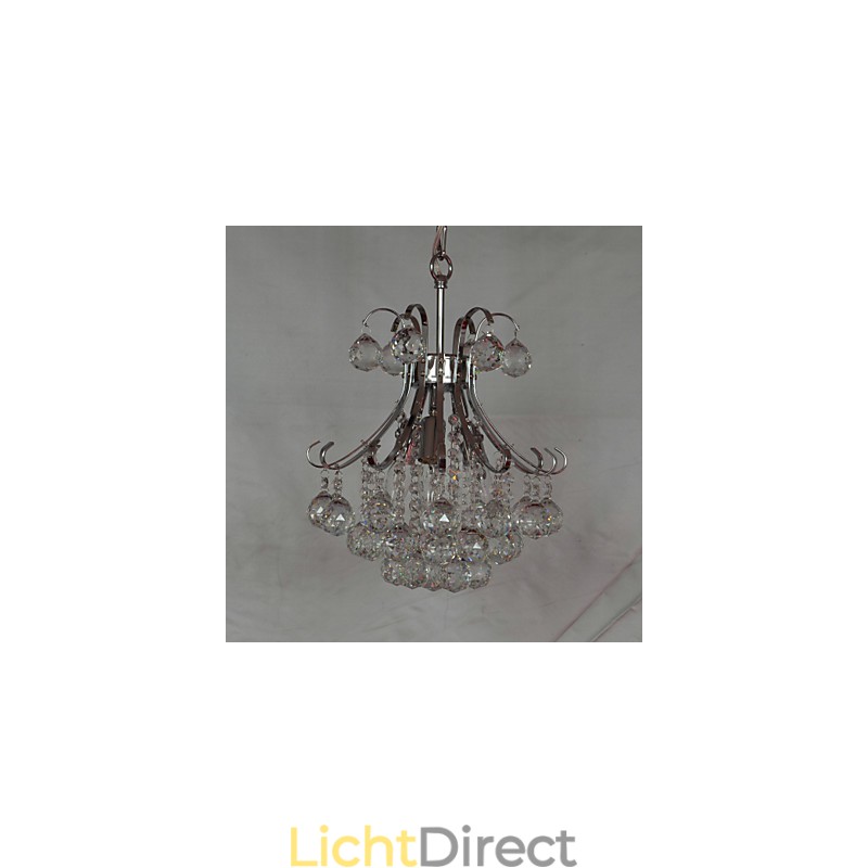 Moderne eigentijdse kristallen mini-stijl gegalvaniseerde kroonluchter hanglamp