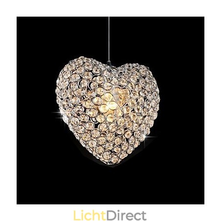Moderne, eigentijdse kristallen metalen hanglamp Moderne, eigentijdse kristallen metalen hanglamp