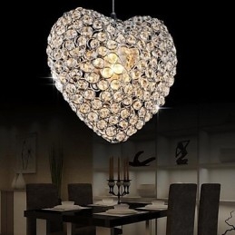 Moderne, eigentijdse kristallen metalen hanglamp
