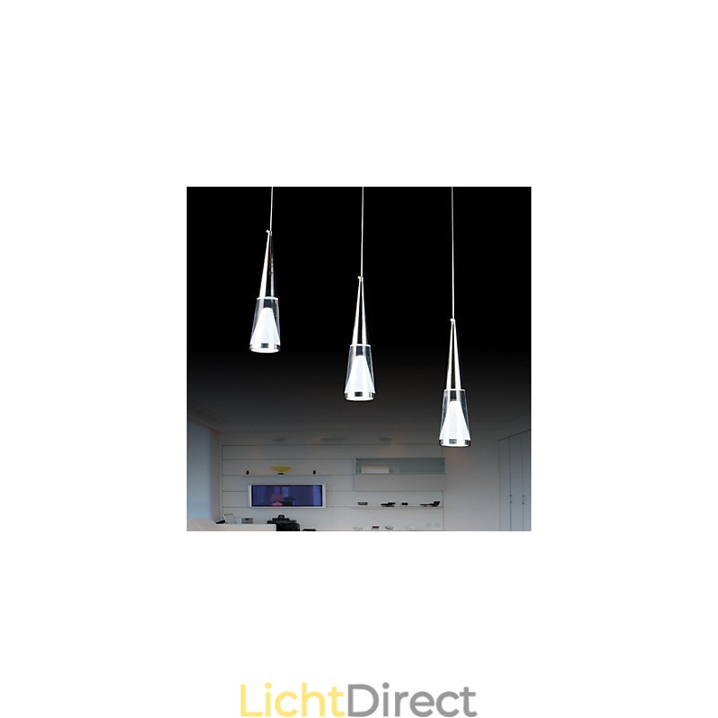 3 lampen hanglamp modern eigentijds metaal