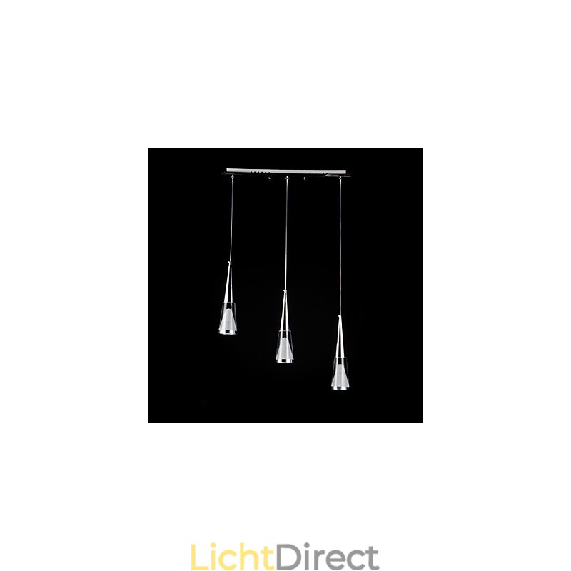 3 lampen hanglamp modern eigentijds metaal