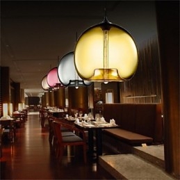 Retro Creatieve Enkele Kop Glazen Hanglamp Café In De Goudviskom