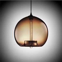 Retro Creatieve Enkele Kop Glazen Hanglamp Café In De Goudviskom