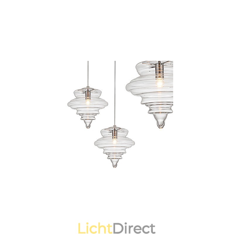 Hanglamp 1 Licht Moderne Eenvoud Kleurloos Helder Glas