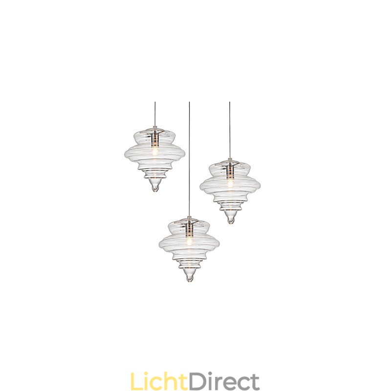 Hanglamp 1 Licht Moderne Eenvoud Kleurloos Helder Glas