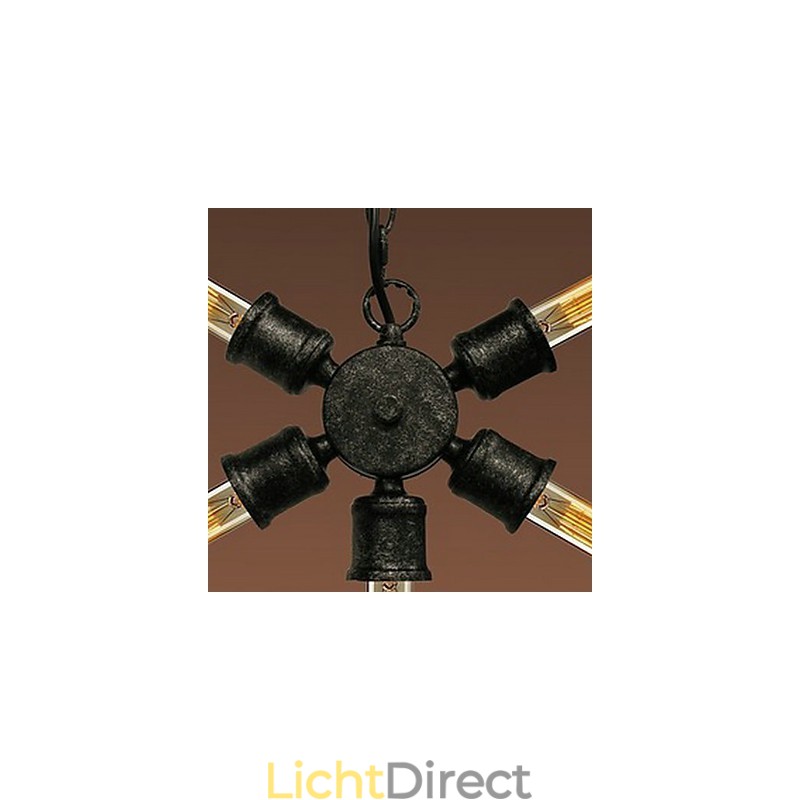 Retro schilderij metalen hanglamp