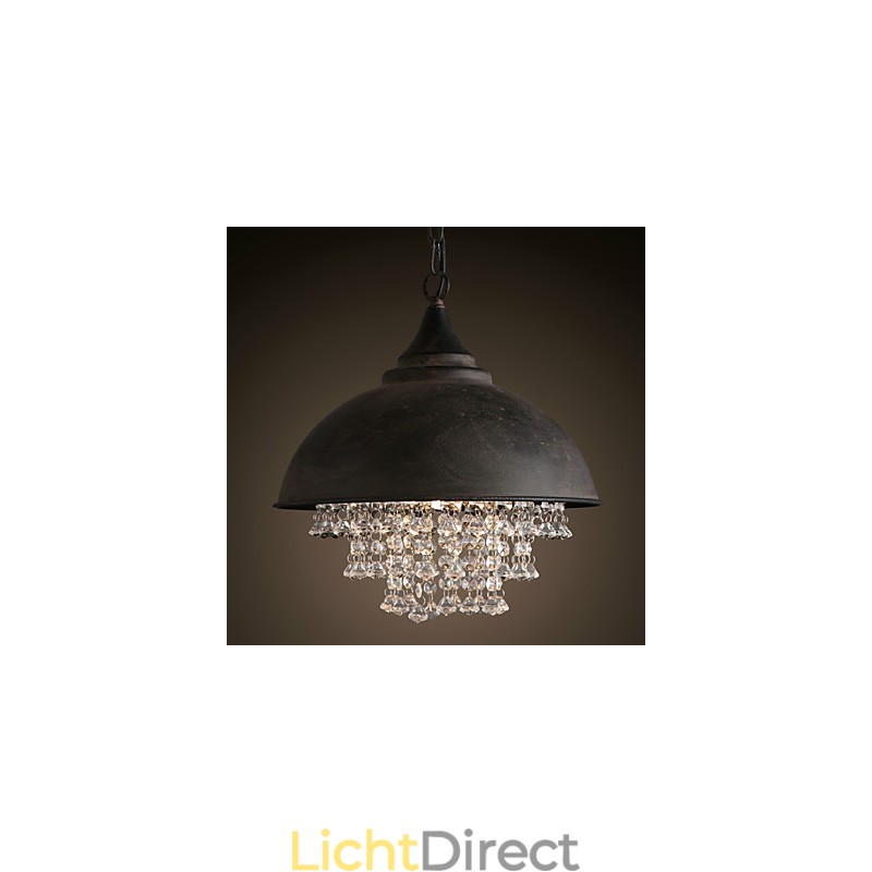 Loft Hanglamp Kristal Retro Koffielamp Garage Metaal