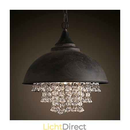 Loft Hanglamp Kristal Retro Koffielamp Garage Metaal Loft Hanglamp Kristal Retro Koffielamp Garage Metaal