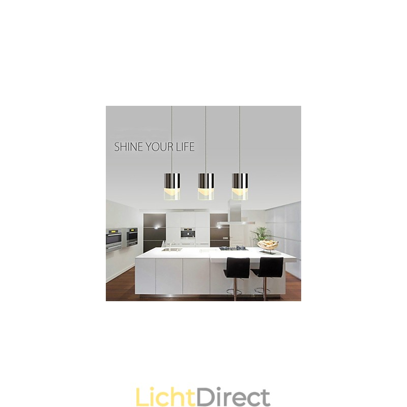3 lampen hanglamp modern eigentijds metaal