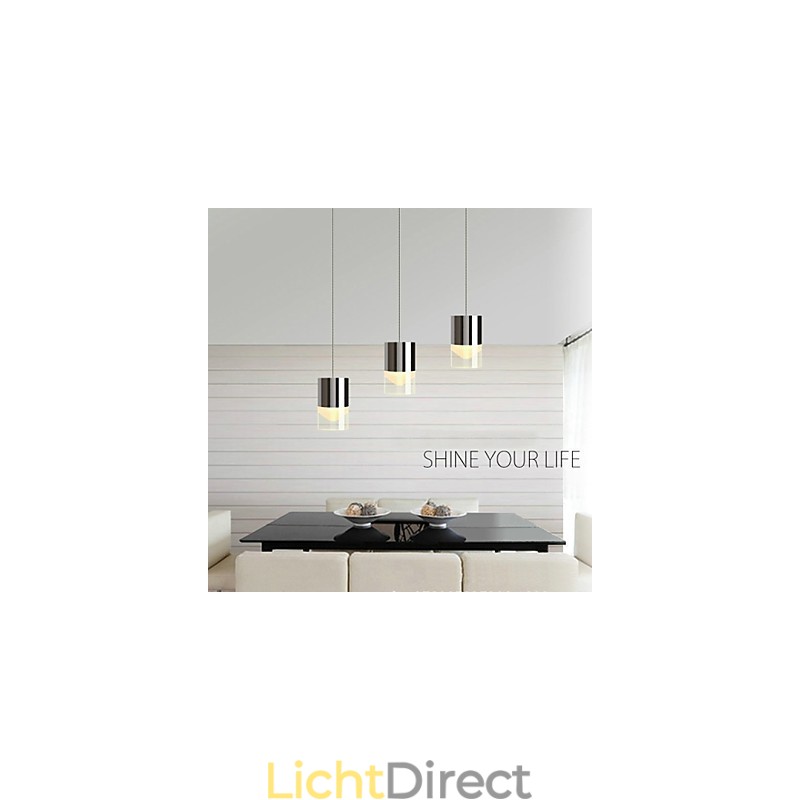 3 lampen hanglamp modern eigentijds metaal