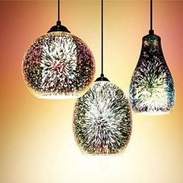 Eenvoudige tafel 3D Glas Creatieve Hanger