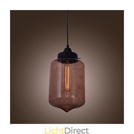 70W moderne glazen hanglamp in transparant flesontwerp 70W moderne glazen hanglamp in transparant flesontwerp