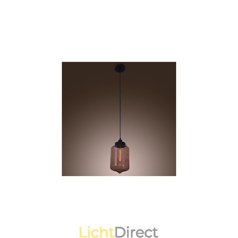 70W moderne glazen hanglamp in transparant flesontwerp