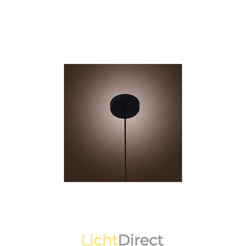70W moderne glazen hanglamp in transparant flesontwerp