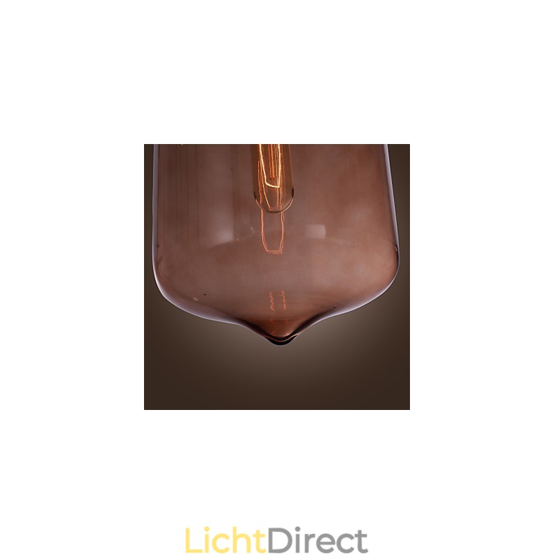 70W moderne glazen hanglamp in transparant flesontwerp