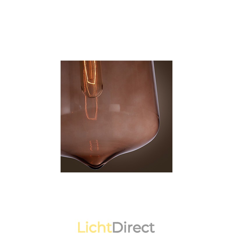70W moderne glazen hanglamp in transparant flesontwerp