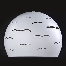 Eenvoudige moderne creatieve verlichting van echt wit ijzer